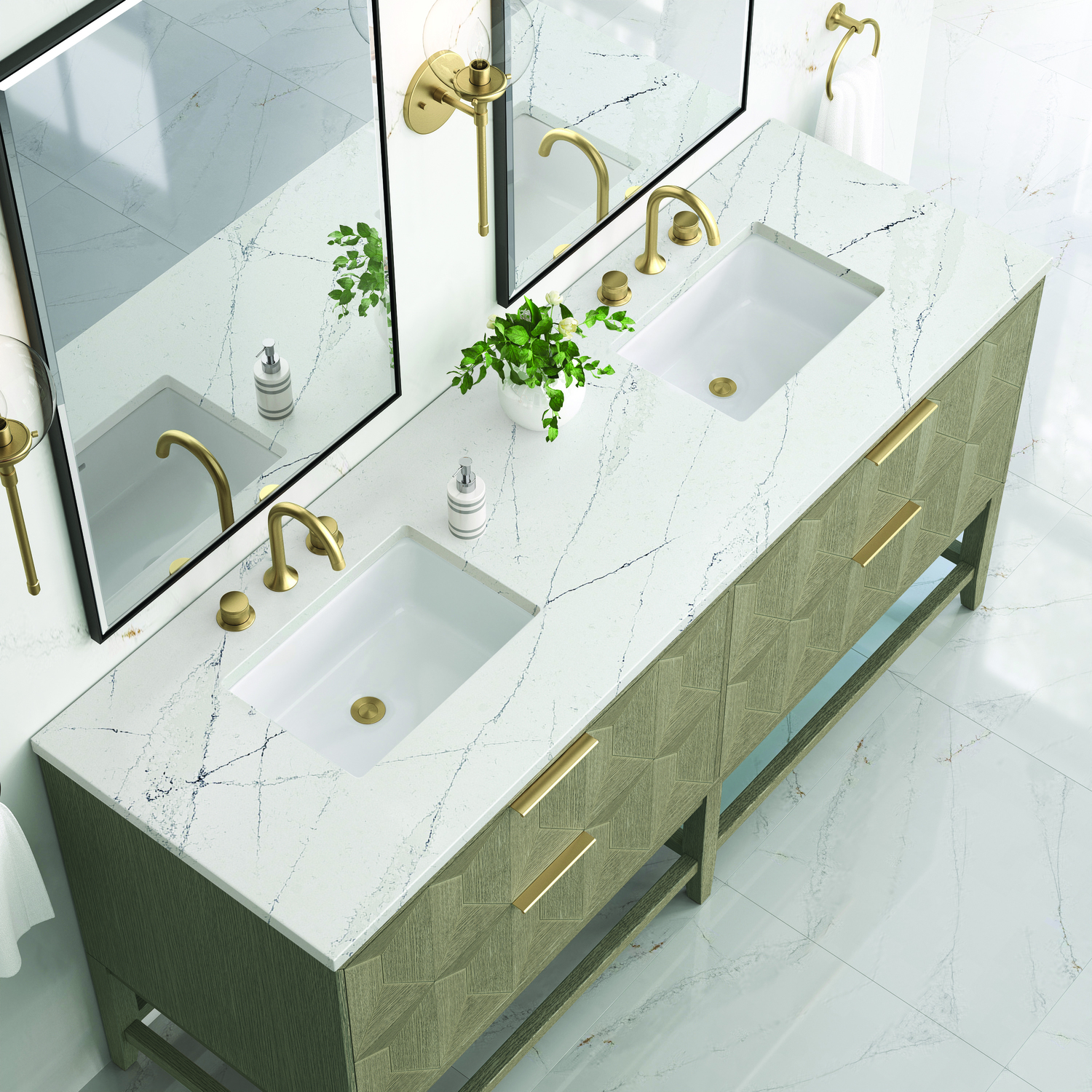 30 inch bathroom cabinet James Martin Vanity Pebble Oak Modern