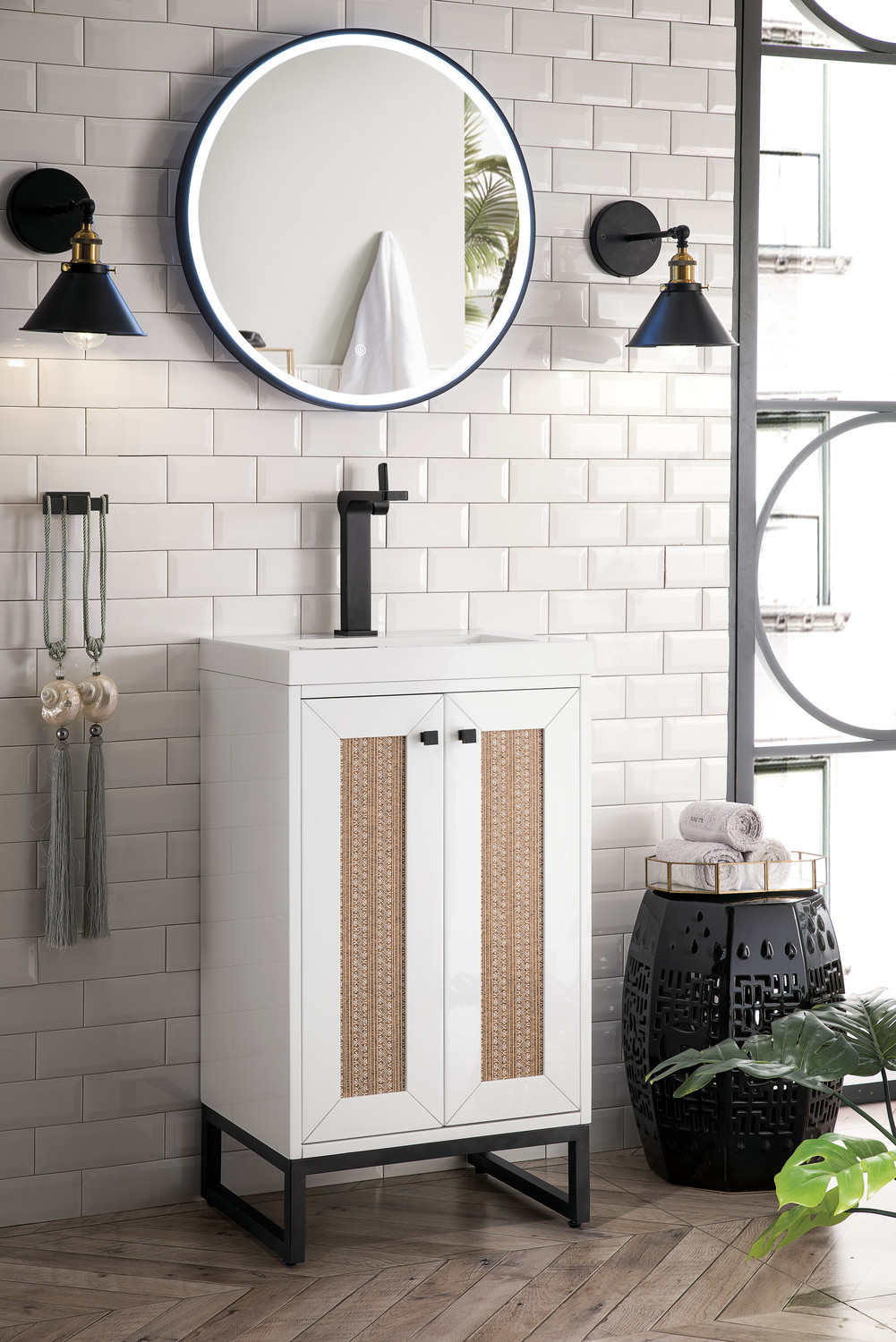 buy bathroom cabinets James Martin Vanity Glossy White Transitional