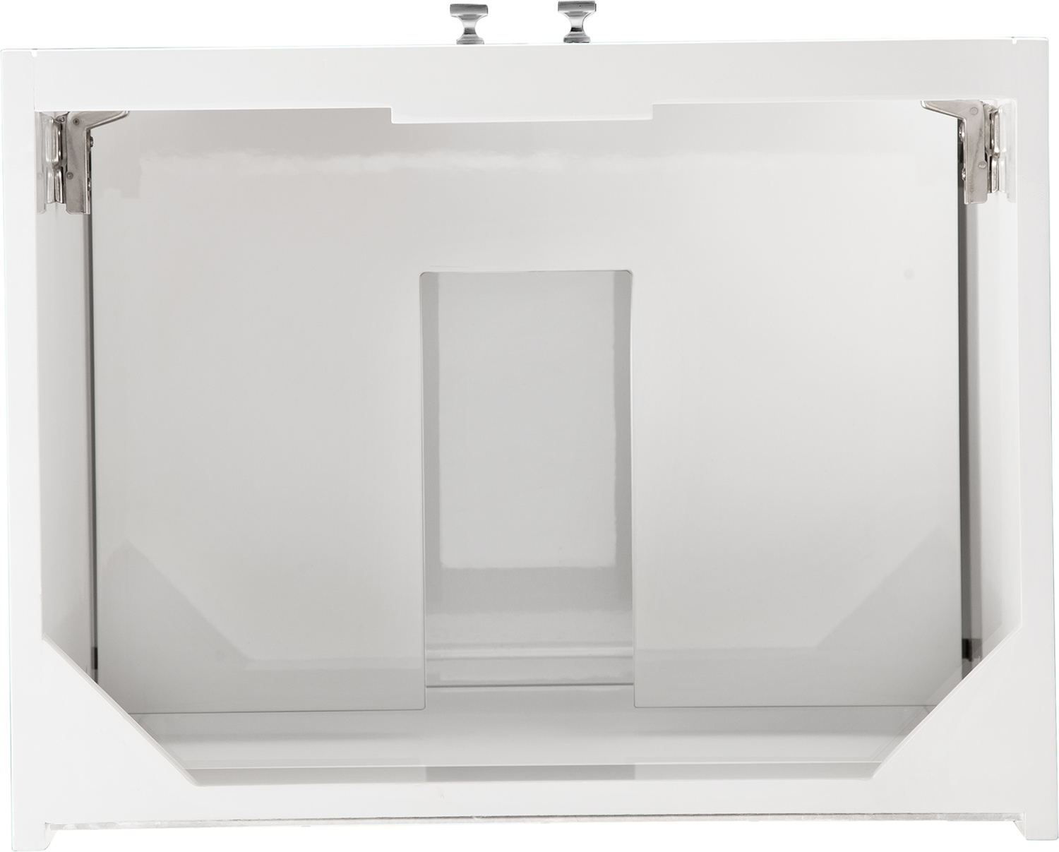 white oak vanity bathroom James Martin Cabinet Glossy White Transitional