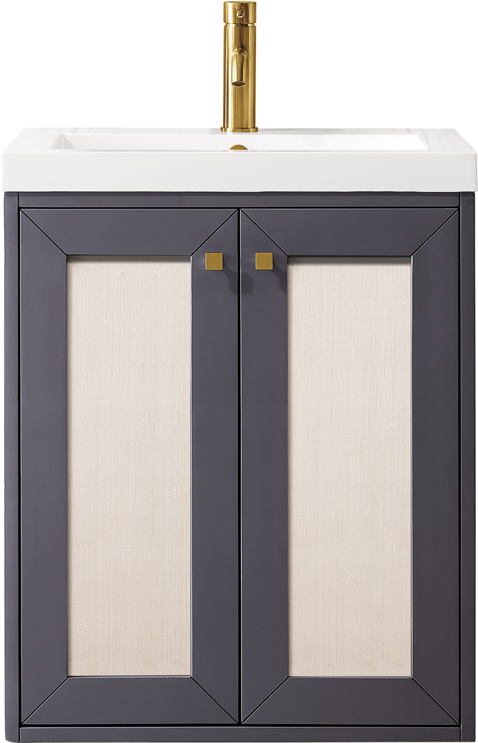 bathroom vanity with sink 30 inch James Martin Vanity Mineral Gray Transitional