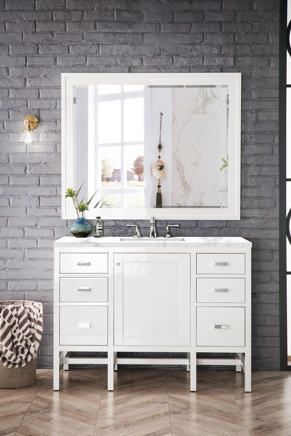 bathroom cabinet manufacturers James Martin Vanity Glossy White Traditional, Transitional