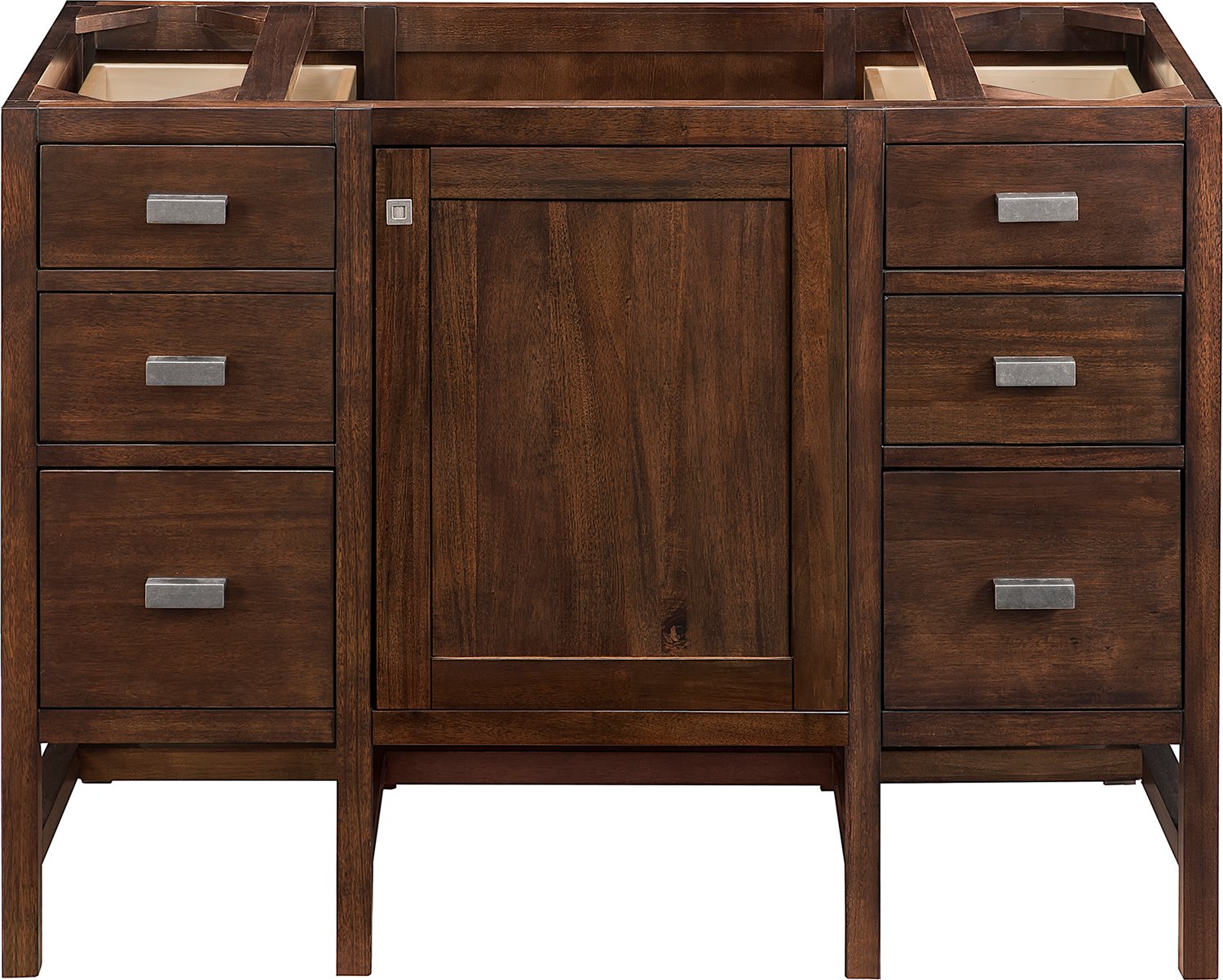small bathroom vanity with sink James Martin Vanity Mid-Century Acacia Traditional, Transitional