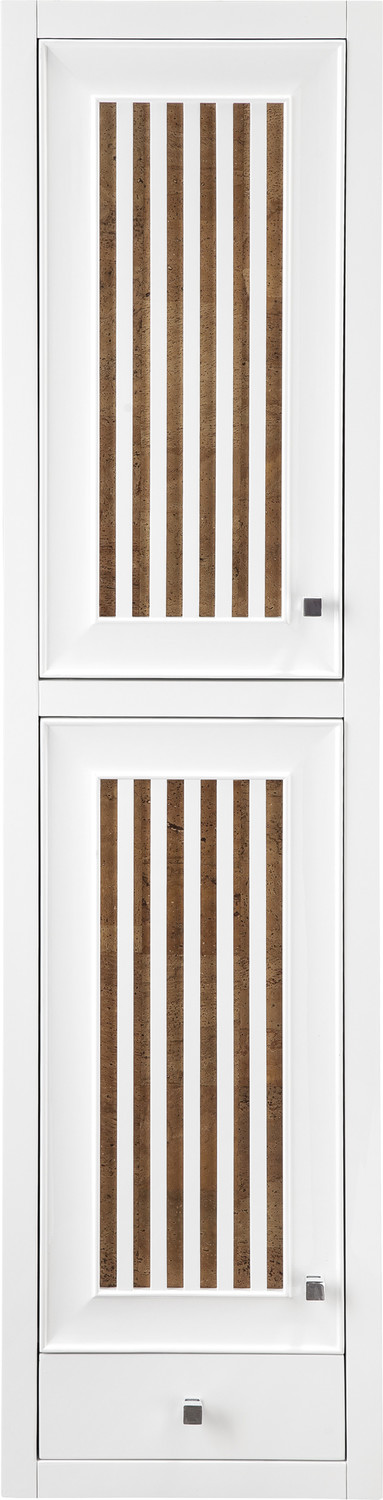 white freestanding bathroom cabinet James Martin Hutch Traditional