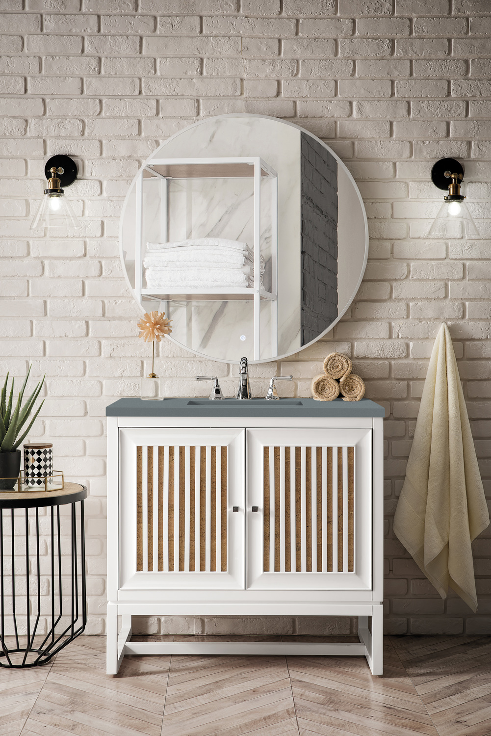 small toilet sink unit James Martin Vanity Glossy White Traditional