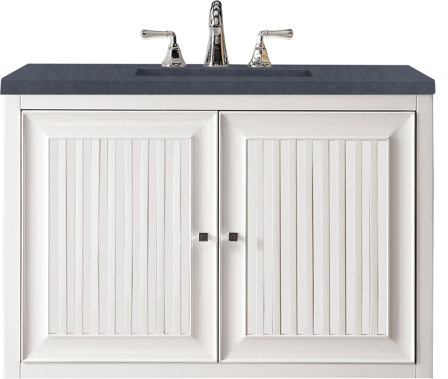 60 inch single sink bathroom vanity James Martin Vanity Glossy White Traditional