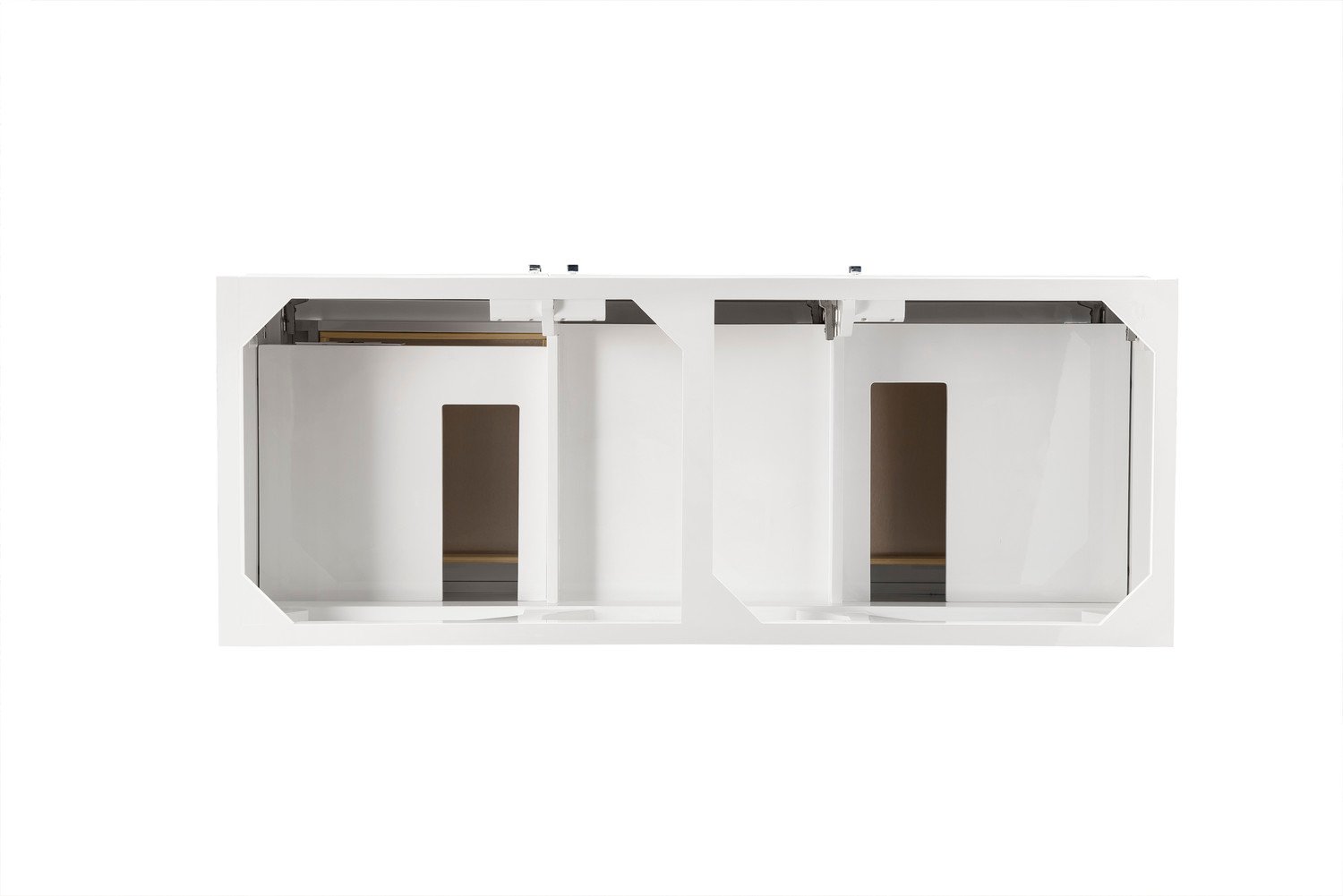 72 inch modern bathroom vanity James Martin Cabinet Glossy White Traditional