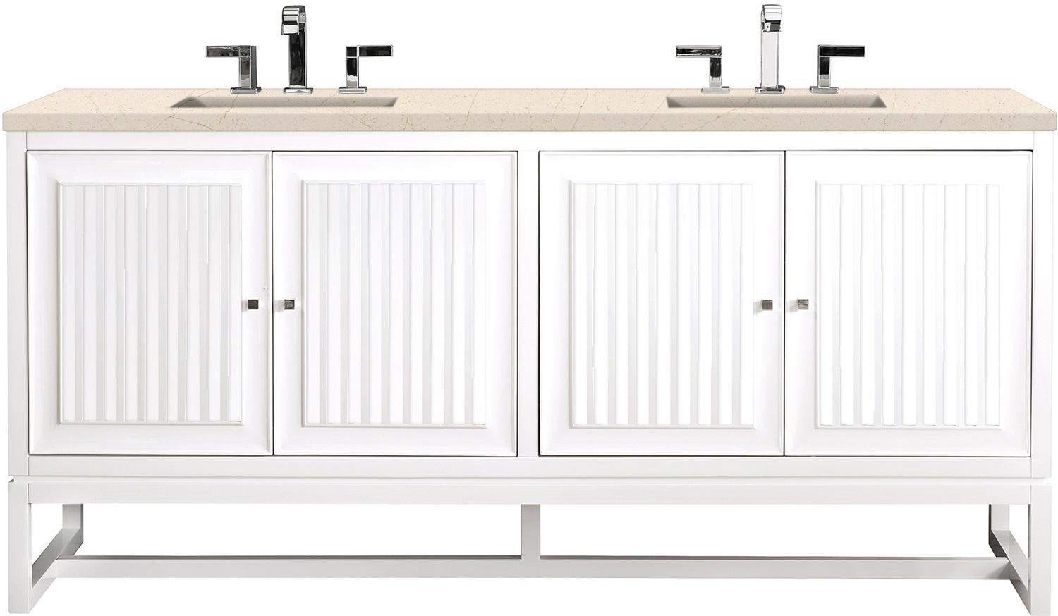 3 drawer bathroom cabinet James Martin Vanity Glossy White Traditional