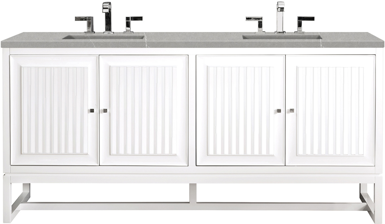 best bathroom vanities for small bathrooms James Martin Vanity Glossy White Traditional