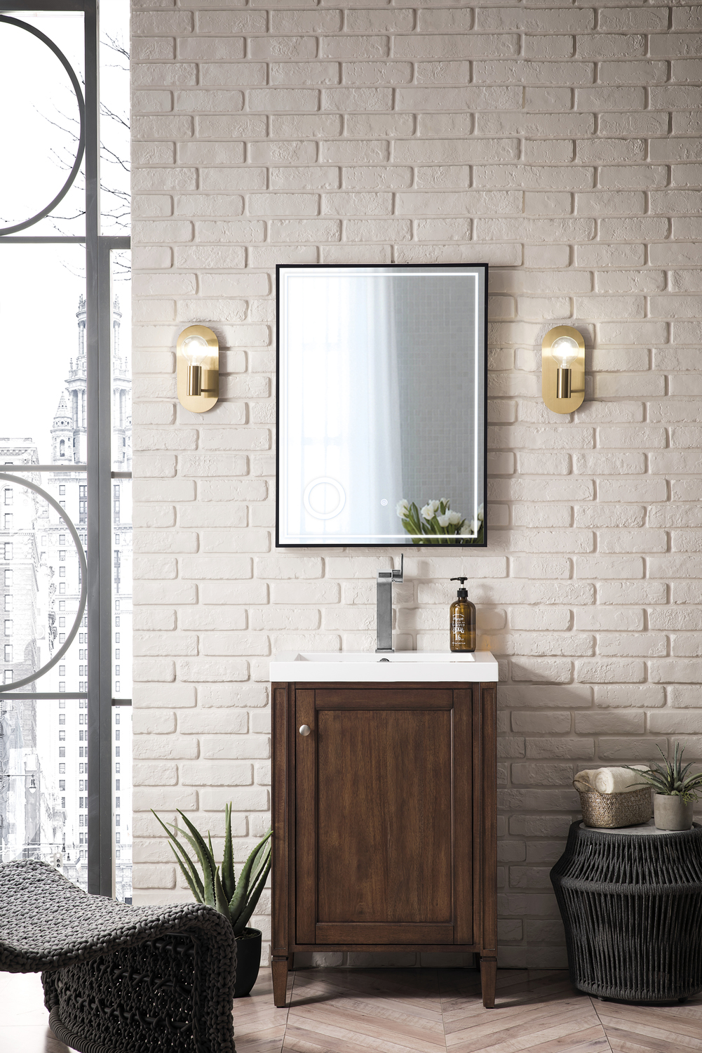 72 floating vanity double sink James Martin Vanity Mid-Century Acacia Traditional, Transitional