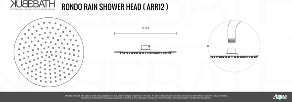shower with shower head in ceiling KubeBath