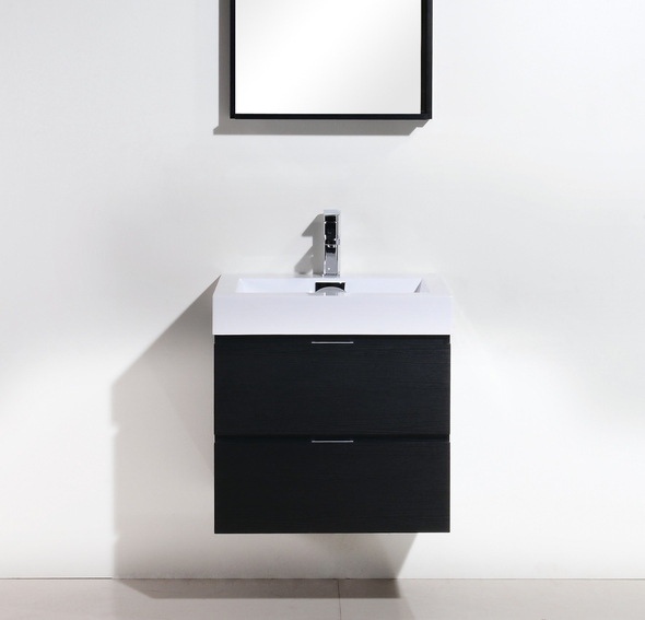 basin vanity design KubeBath Black