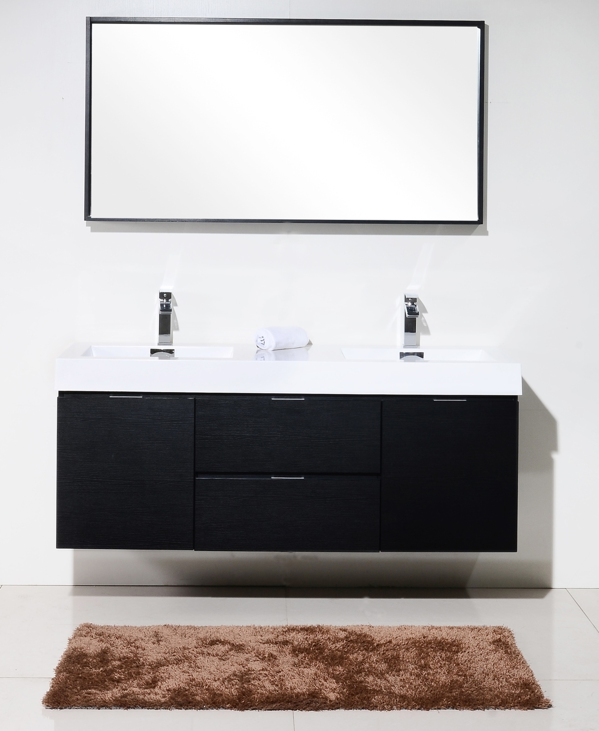bathroom vanity collections KubeBath Black