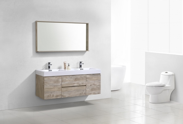 bath vanity without top KubeBath Nature Wood
