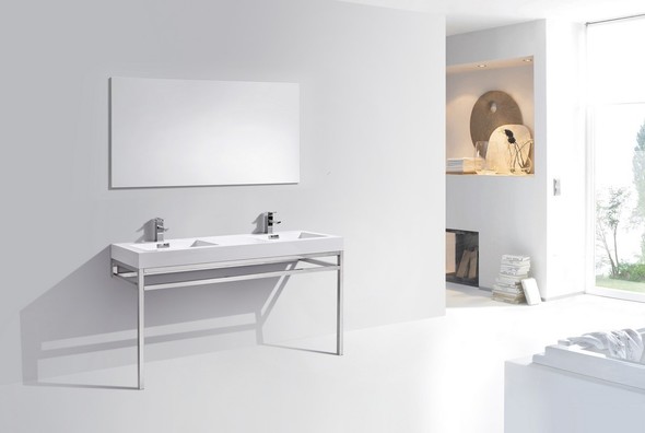 70 vanity single sink KubeBath White