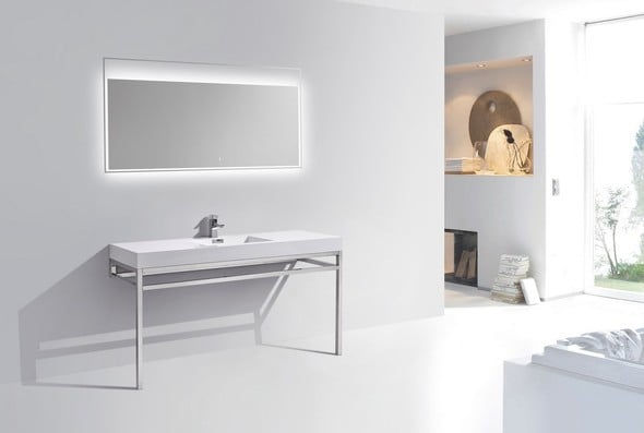 cheap vanity with sink KubeBath White