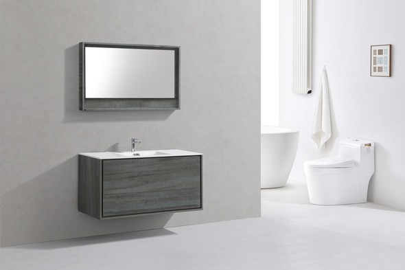 lowes double sink bathroom vanity KubeBath Gray