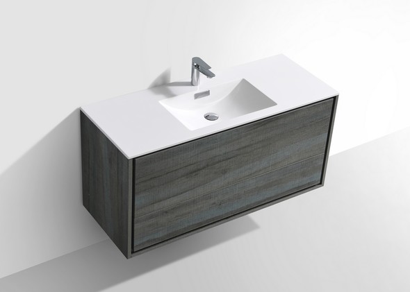 lowes double sink bathroom vanity KubeBath Gray