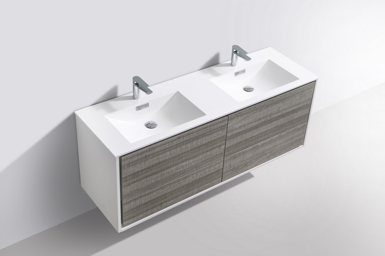 beige bathroom cabinets KubeBath Gray