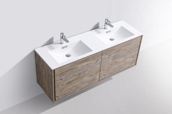 30 rustic bathroom vanity KubeBath Nature Wood