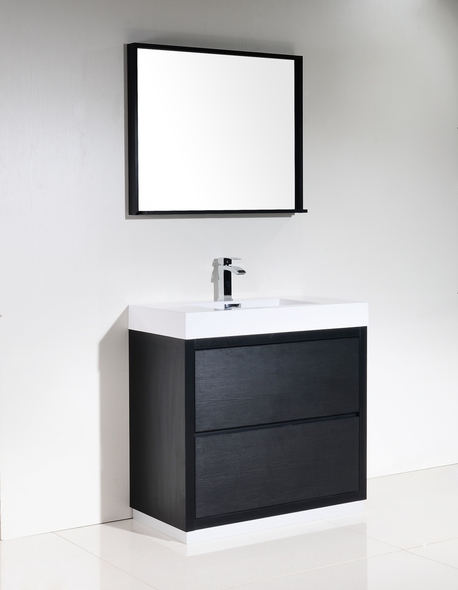 good quality bathroom vanities KubeBath Black
