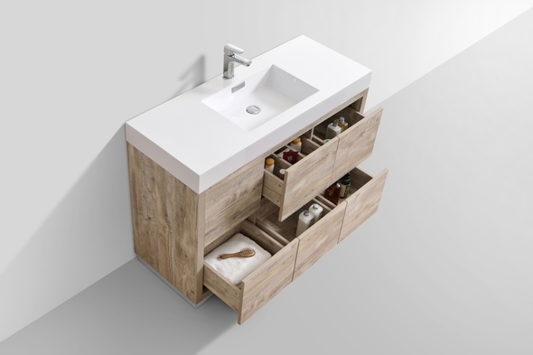 best free standing bathroom cabinets KubeBath Nature Wood
