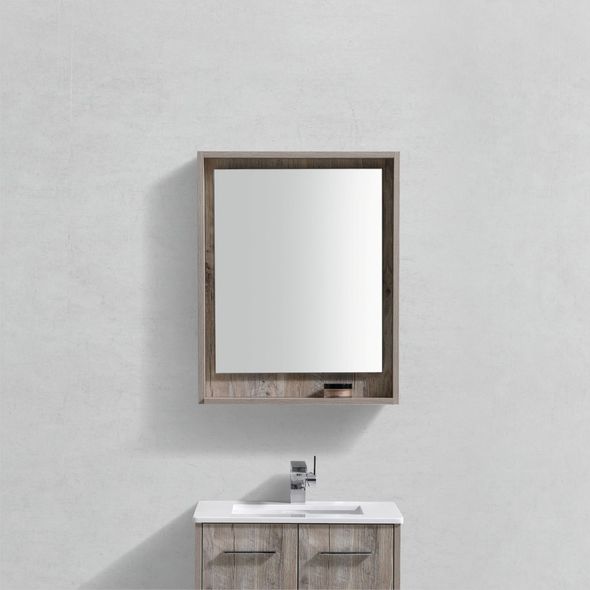 bathroom sink mirror KubeBath Bathroom Mirrors Nature Wood