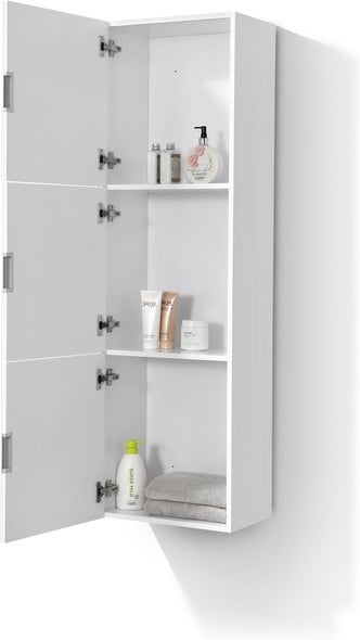 KubeBath Storage Cabinets Gloss White
