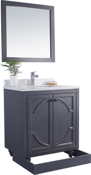 small corner bathroom sink vanity units Laviva Vanity + Countertop Maple Grey Traditional