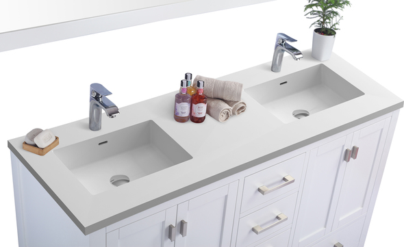 new bathroom countertop Laviva Vanity + Countertop White Contemporary/Modern