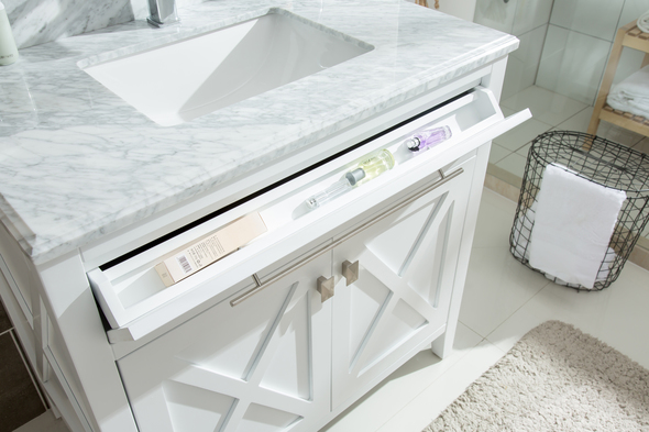 70 inch vanity top double sink Laviva Vanity + Countertop White Transitional