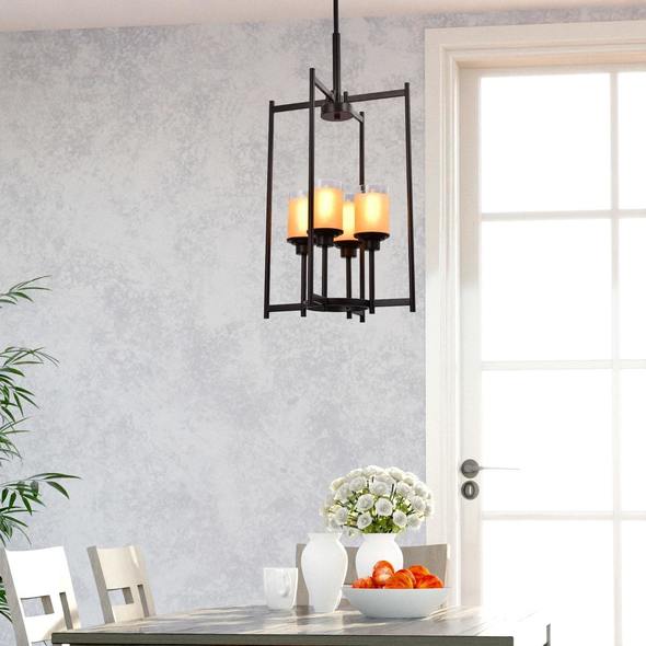crystorama white chandelier Lazzur Lighting Chandelier Oil Rubbed Bronze Classic/Traditional