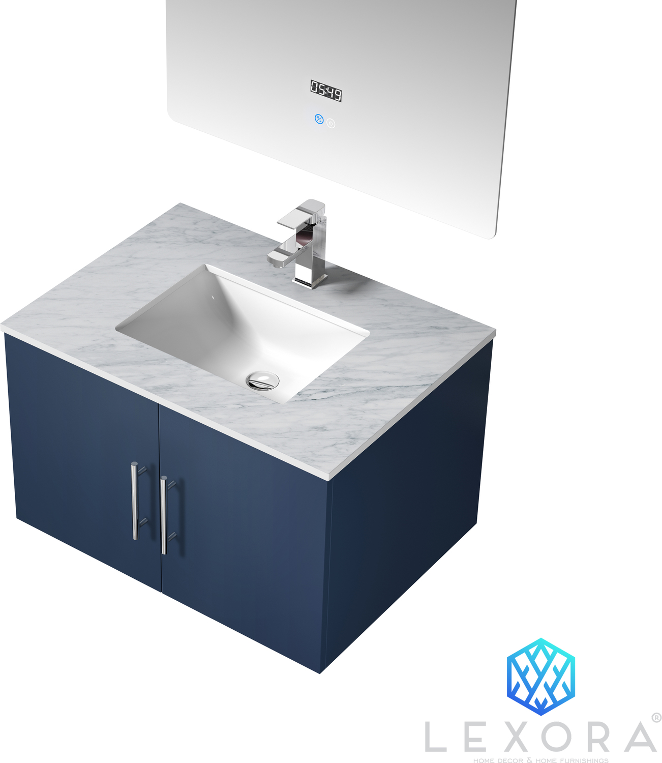 small bathroom sinks with storage Lexora Bathroom Vanities Navy Blue
