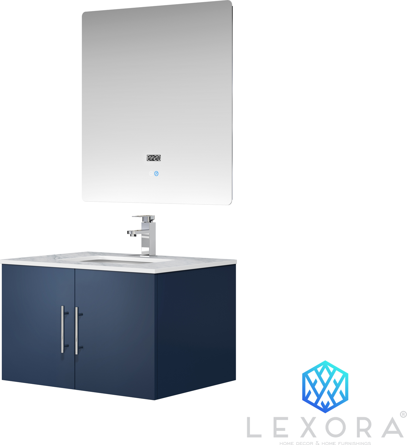 white oak bathroom vanity 72 Lexora Bathroom Vanities Navy Blue