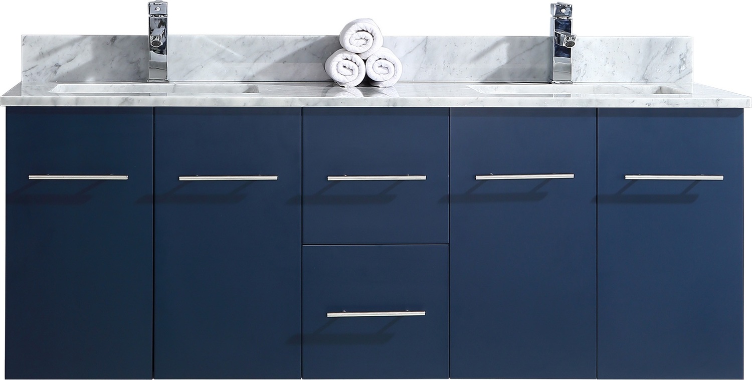 farmhouse bathroom cabinet Lexora Bathroom Vanities Navy Blue