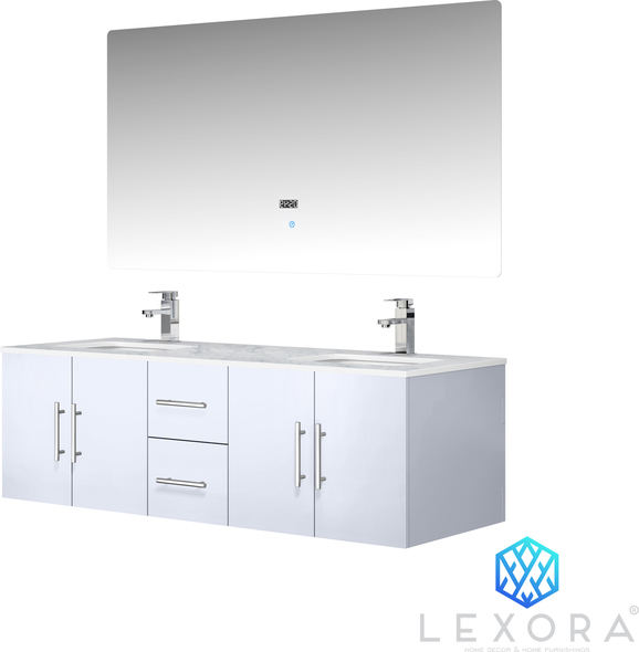 30 inch farmhouse vanity Lexora Bathroom Vanities Glossy White