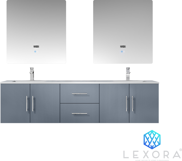 60 sink Lexora Bathroom Vanities Dark Grey