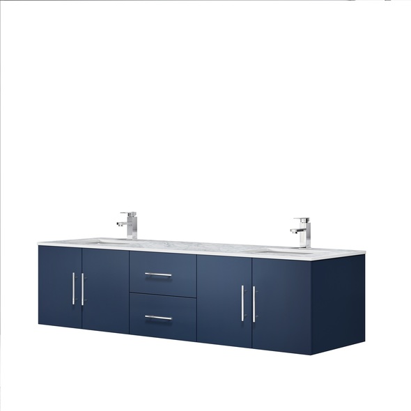 cabinet for under bathroom sink Lexora Bathroom Vanities Navy Blue