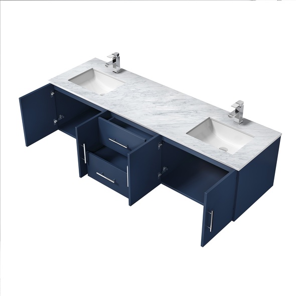 cabinet for under bathroom sink Lexora Bathroom Vanities Navy Blue