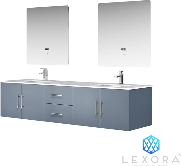 bathroom vanity with quartz top Lexora Bathroom Vanities Dark Grey