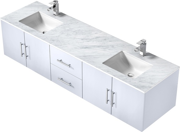 vanity counter design Lexora Bathroom Vanities Glossy White