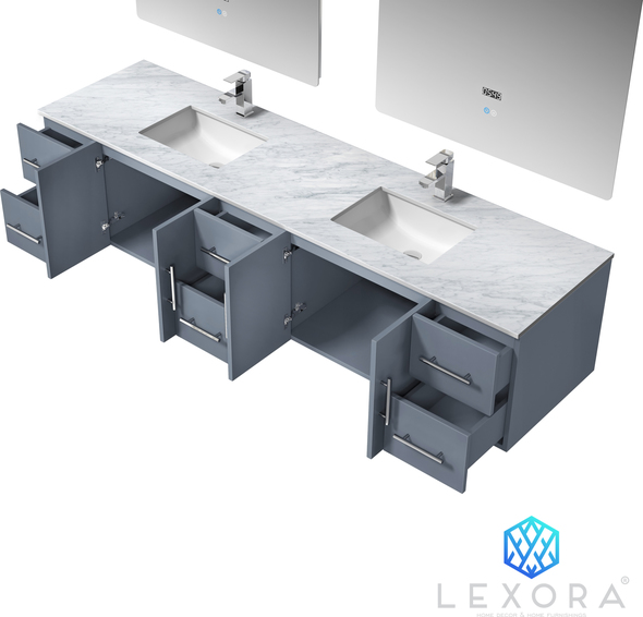 bathroom top cabinets Lexora Bathroom Vanities Dark Grey