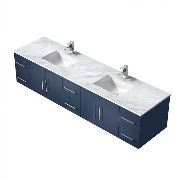 floating vanity design Lexora Bathroom Vanities Navy Blue