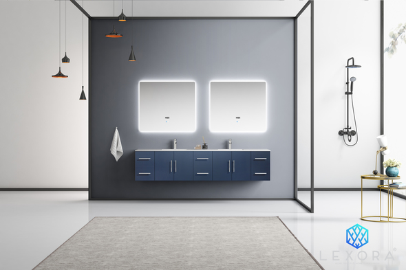 small black bathroom vanity Lexora Bathroom Vanities Navy Blue