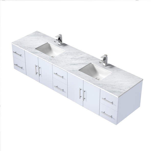 70 inch vanity top single sink Lexora Bathroom Vanities Glossy White