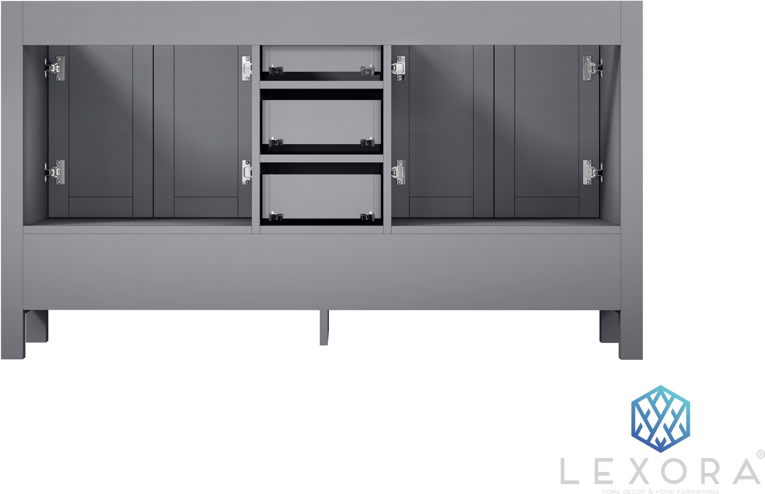 72 inch vanity cabinet Lexora Bathroom Vanities Distressed Grey