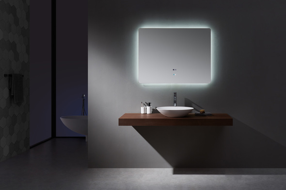 bathroom mirror and sink Lexora LED Mirrors