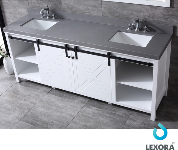 corner vanity units for small bathrooms Lexora Bathroom Vanities White