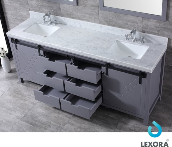 30 vanity with top Lexora Bathroom Vanities Dark Grey