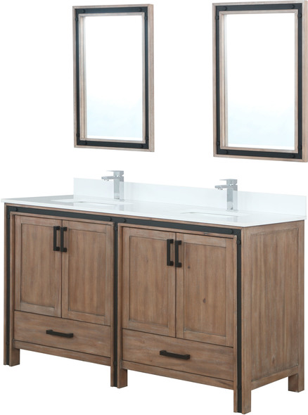 double sink vanity with top Lexora Bathroom Vanities Rustic Barnwood