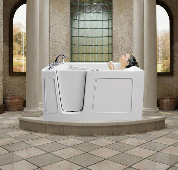 drop in tub sizes meditub Whirlpool Walk-In Tub White
